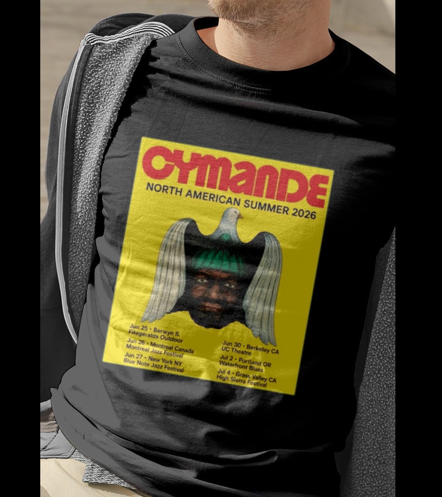Cymande North American Summer 2026 Tour Dates And Locations T-Shirt