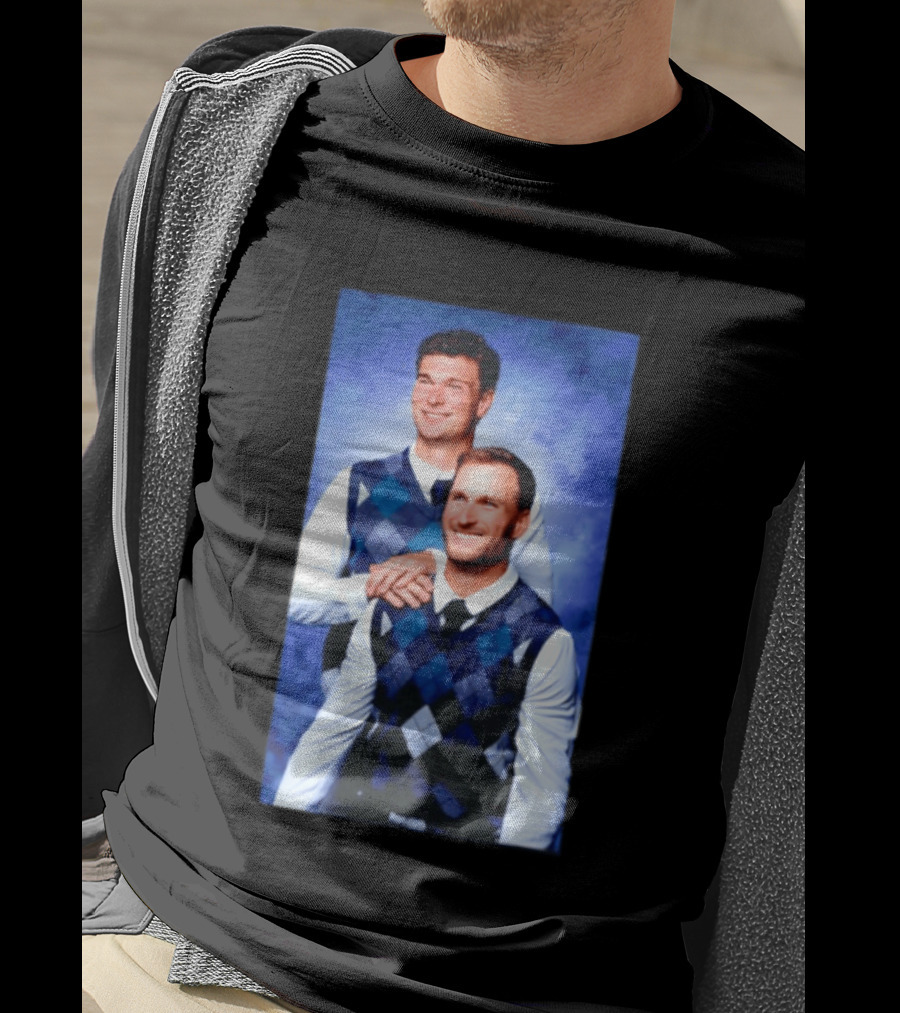 Kirk Cousins Fernando Mendoza Raiders Step Brothers Argyle Sweater Duo T-Shirt