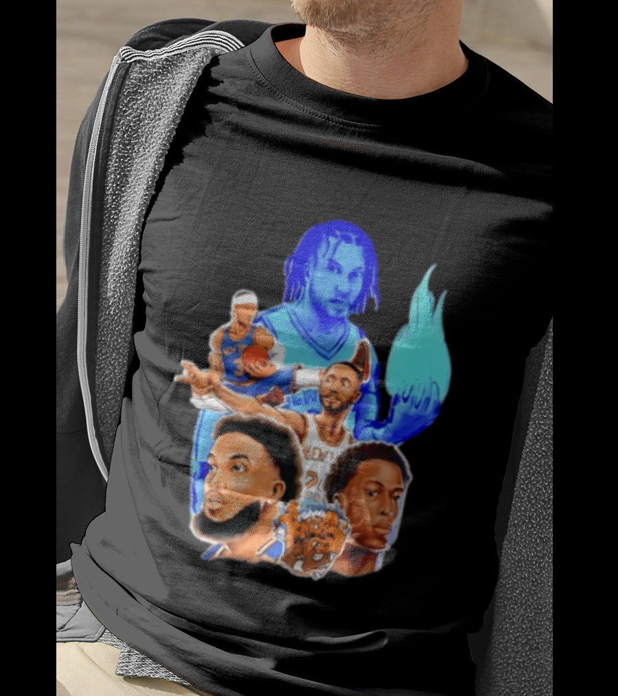 Knicks Jalen Brunson OG Anunoby Mikal Bridges Karl Anthony Towns Basketball T-Shirt