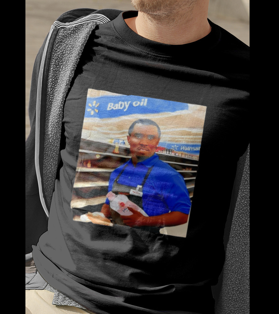 Walmart Baby Oil Diddy Employee Aisle T-Shirt