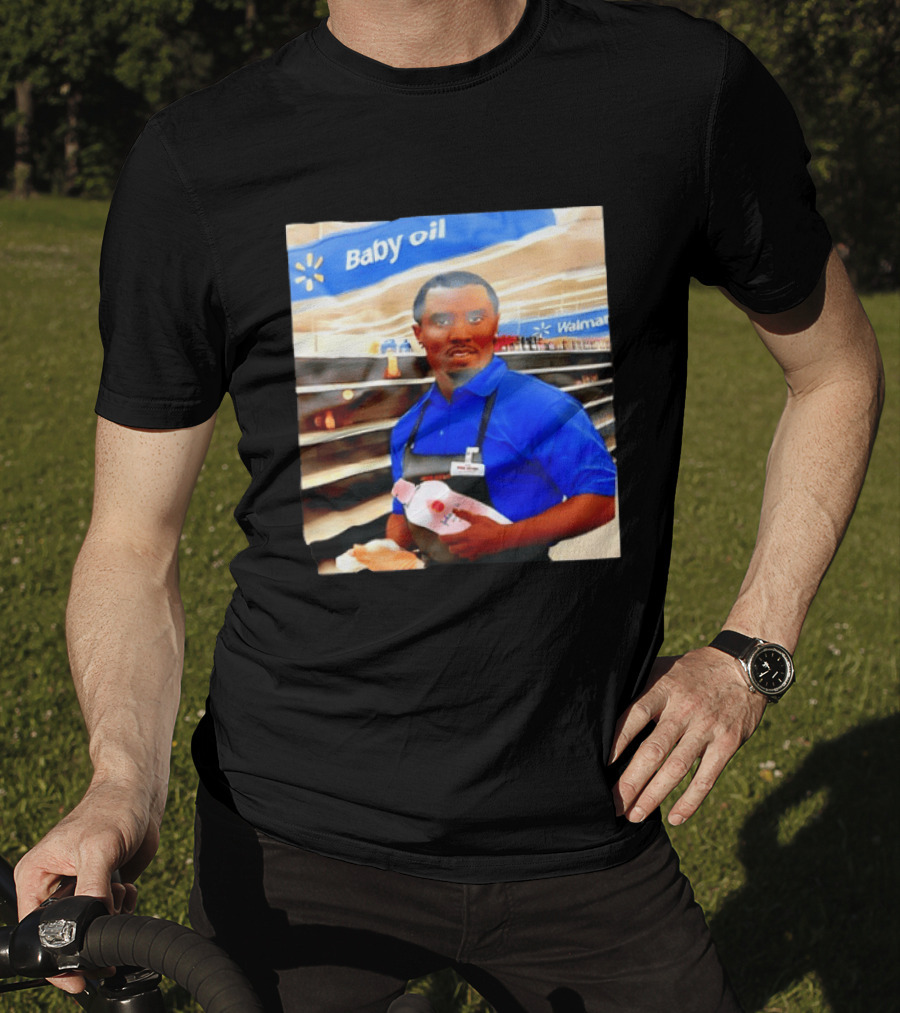 Walmart Baby Oil Diddy Employee Aisle T-Shirt