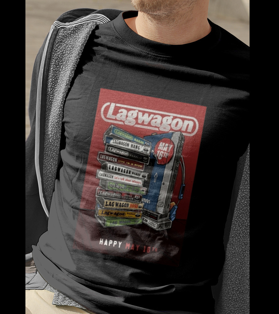 Lagwagon Happy May 16th Tour San Francisco 2026 T-Shirt