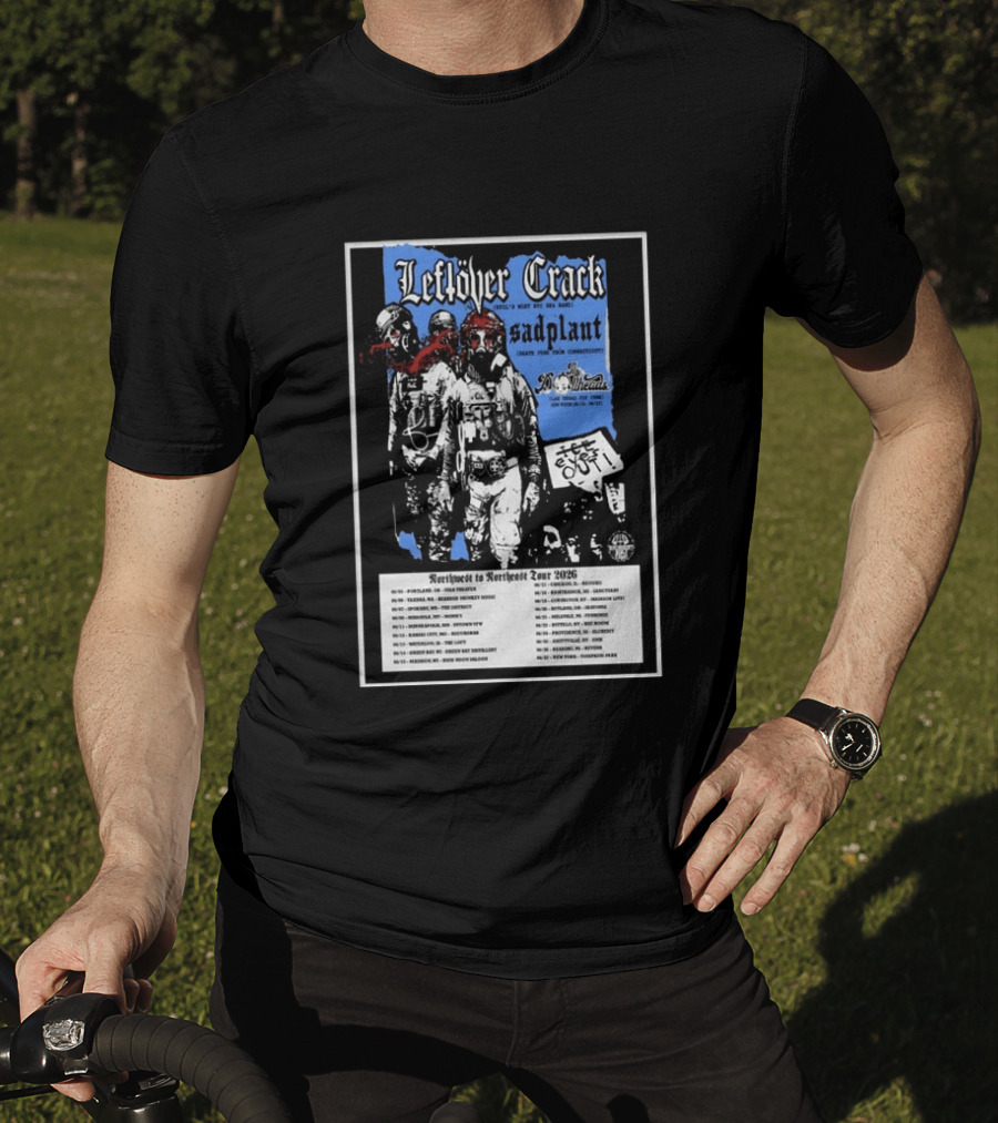 Leftover Crack Sadplant Tentacles Northwest To Northeast Tour 2026 T-Shirt
