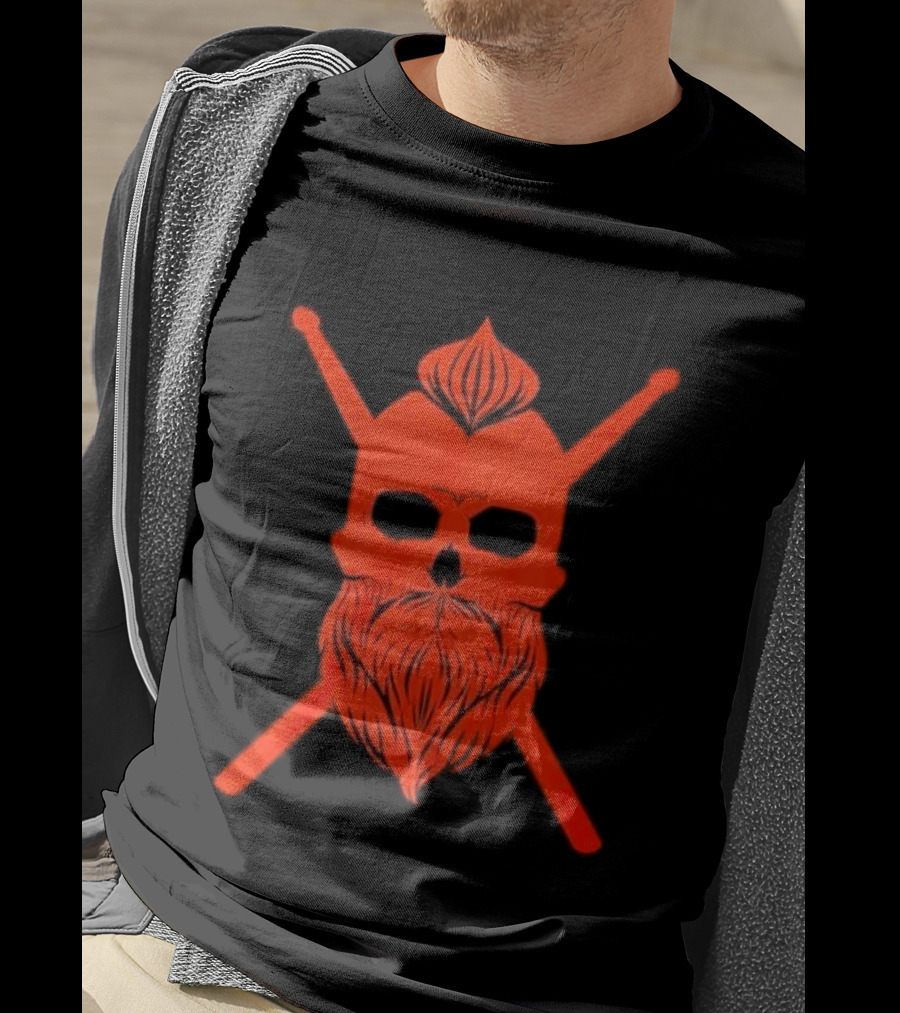 Drummer Skull Crossed Drumsticks Stealing Until Nobody's T-Shirt