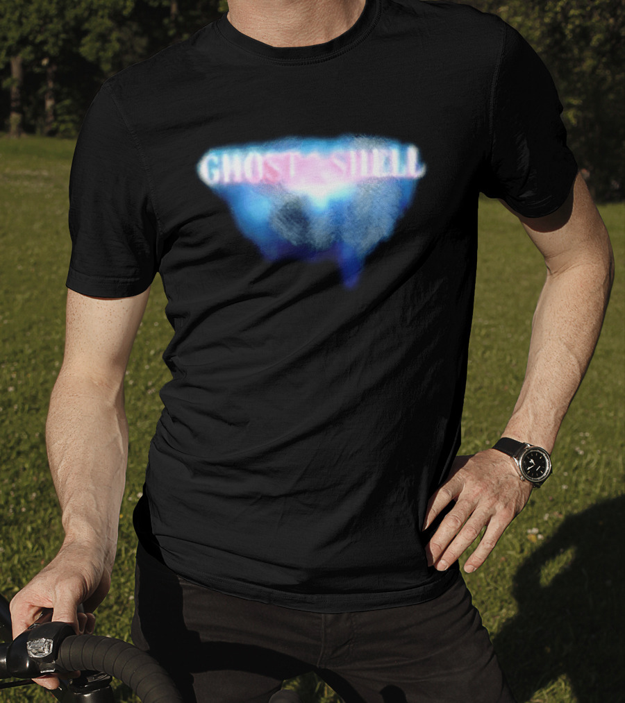 Ghost In The Shell Blue Illusion Polka Dot T-Shirt