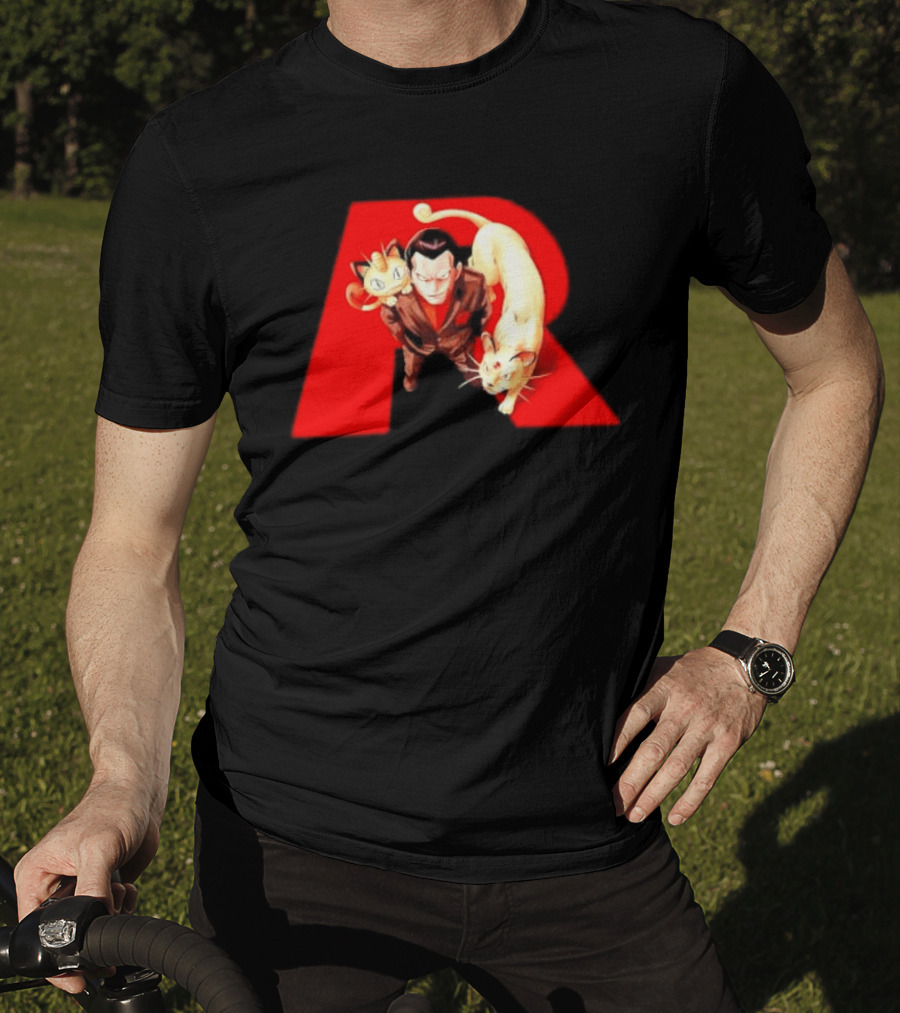 Giovanni Team Rocket Meowth Persian Pokémon Anime Fanart T-Shirt