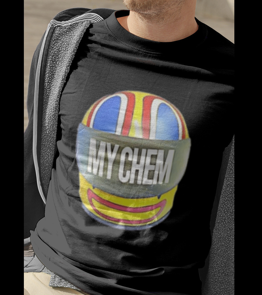My Chem Helmet My Chemical Romance Music Lover Vibrant Racing T-Shirt