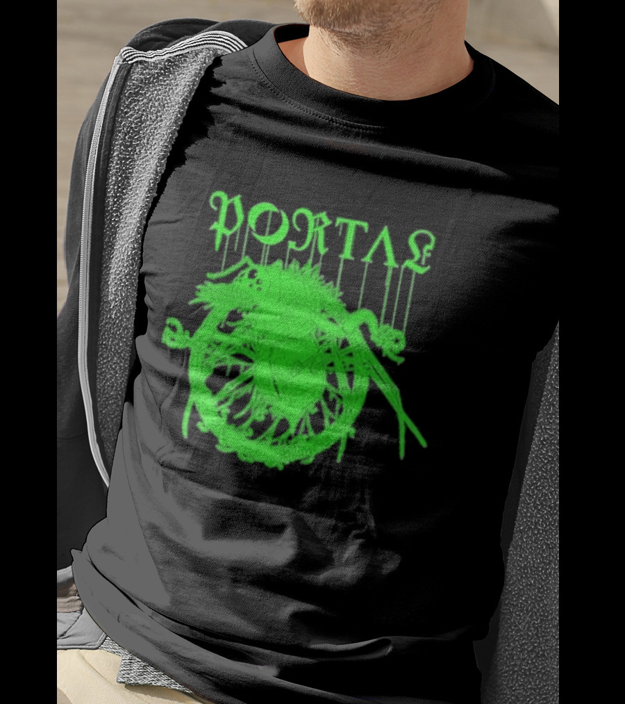 Portal Arachidonic Acid Sci Fi Creature Green Dripping T-Shirt