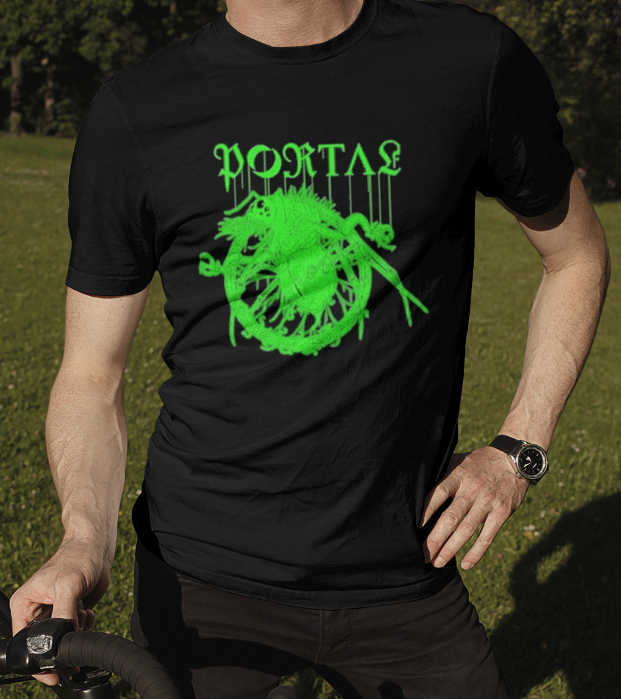 Portal Arachidonic Acid Sci Fi Creature Green Dripping T-Shirt