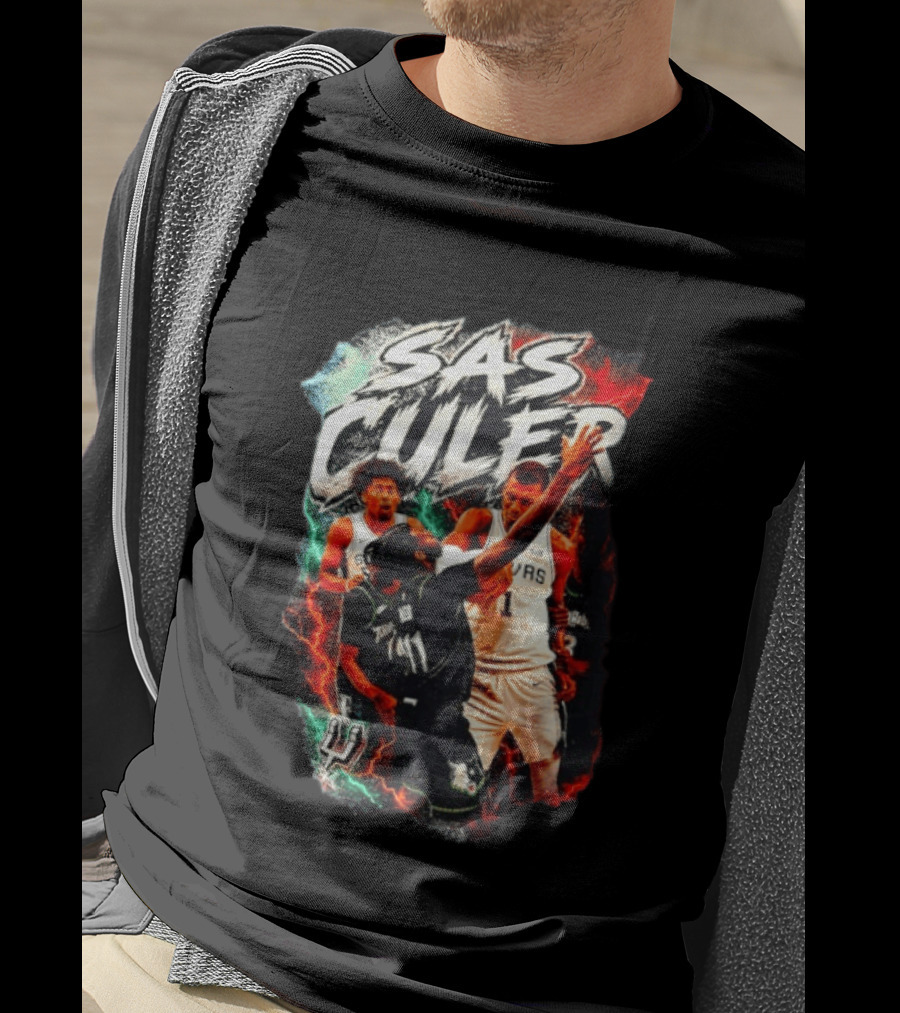 San Antonio Spurs SAS Culero NBA Basketball Dylan Harper Storm T-Shirt