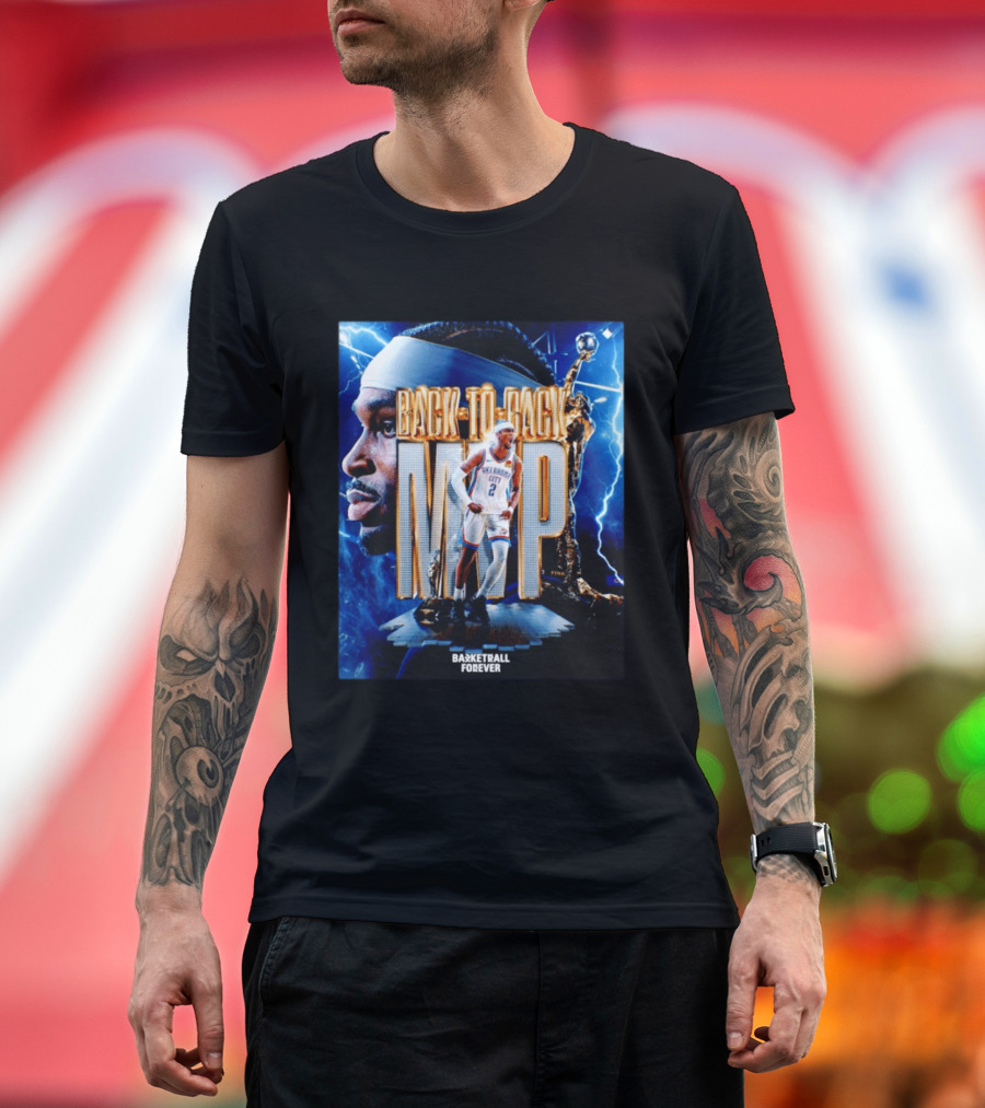 Back To Back MVP Oklahoma City Basketball Forever T-Shirt