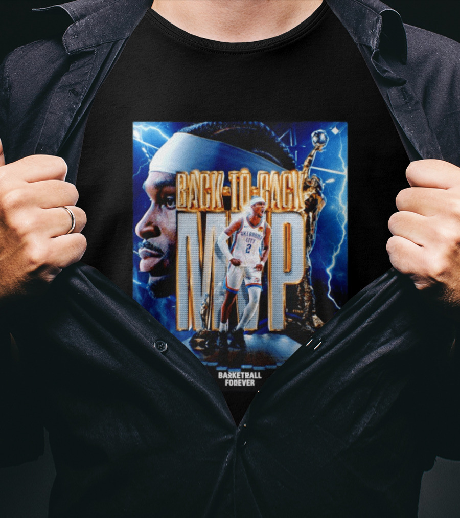 Back To Back MVP Oklahoma City Basketball Forever T-Shirt