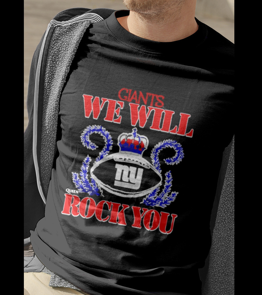 Giants We Will Rock You 2026 NY Tri Blend Homage Schedule Queen T-Shirt
