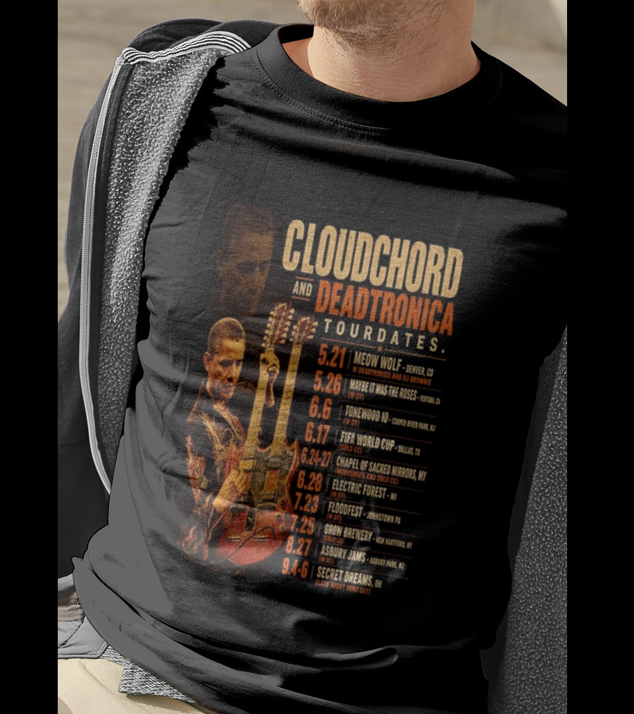 Cloudchord And Deadtronica Tourdates 2026 Meow Wolf Denver Secret Dreams Ohio T-Shirt