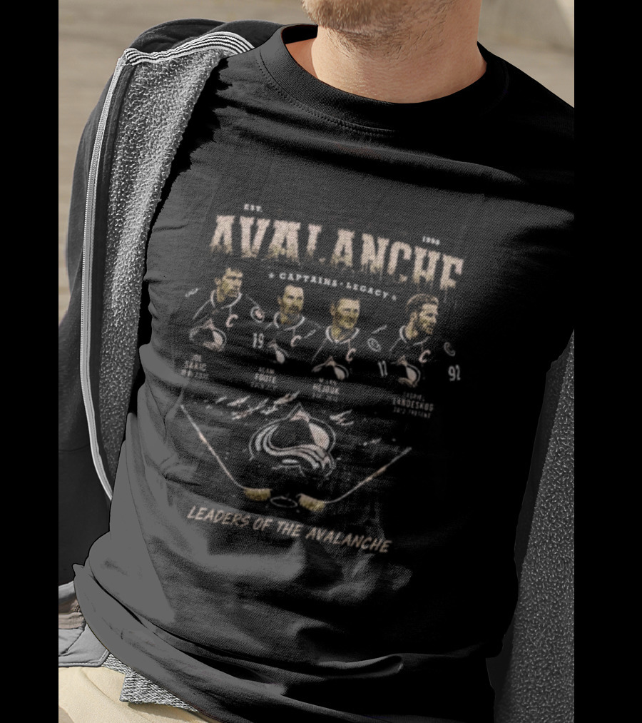 Colorado Avalanche Captains Legacy Leaders Of The Avalanche T-Shirt