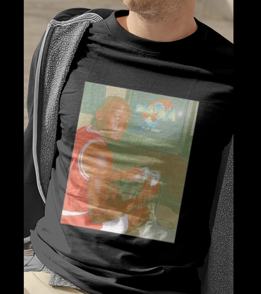Space Jam Play Game Michael Jordan Gaming Scene T-Shirt
