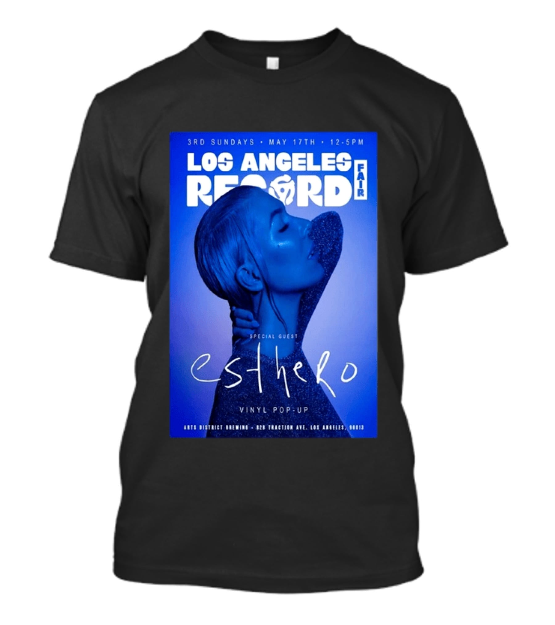 Los Angeles Record Fair May 17 Special Guest Esthero Vinyl Pop Up Arts District Brewing T-Shirt