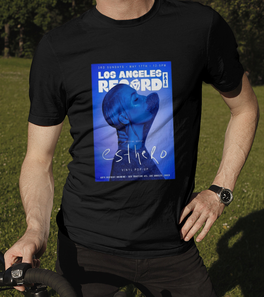 Los Angeles Record Fair May 17 Special Guest Esthero Vinyl Pop Up Arts District Brewing T-Shirt