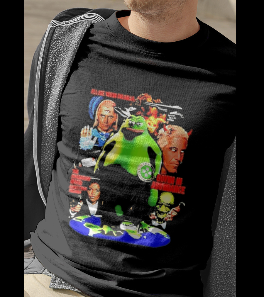 Pepe The Frog Ashtar Sheran I'll See You In Valhalla Goyim In Abundance T-Shirt
