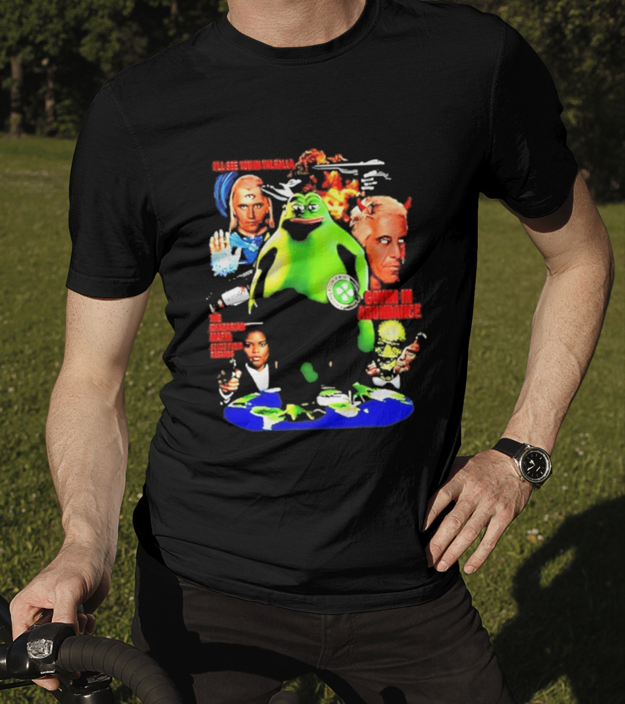 Pepe The Frog Ashtar Sheran I'll See You In Valhalla Goyim In Abundance T-Shirt