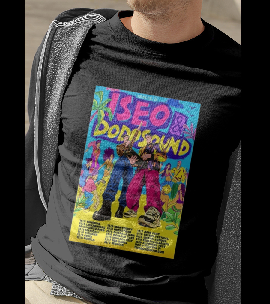 Iseo Dodosound Verano Tour 2026 Tenerife Guadalajara Zaragoza Fiesta T-Shirt