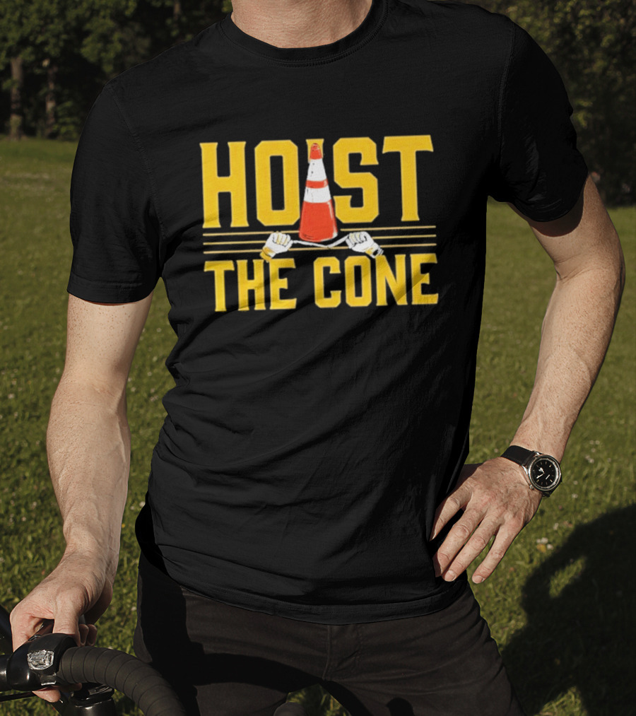 Pittsburgh Hoist The Cone Baseball Meme T-Shirt