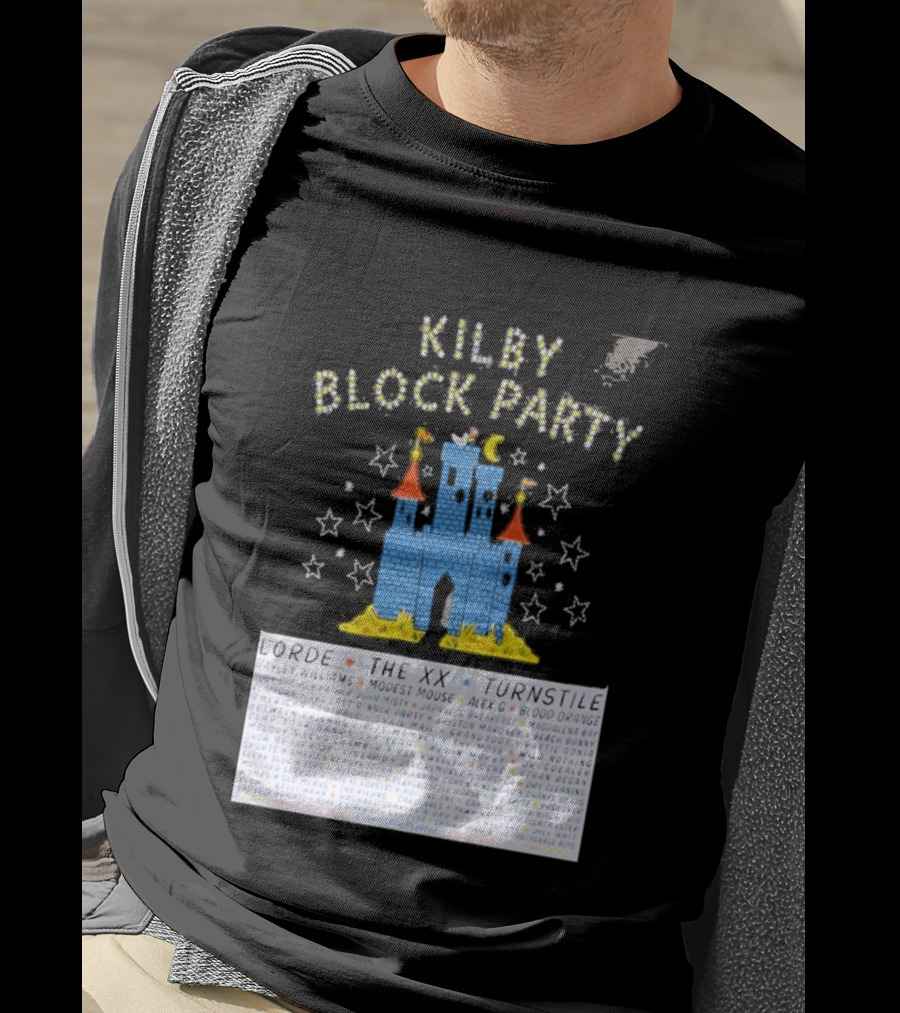 Kilby Block Party Salt Lake City May 17 2026 The XX Turnstile Alex G Blood Orange Stars Castle T-Shirt