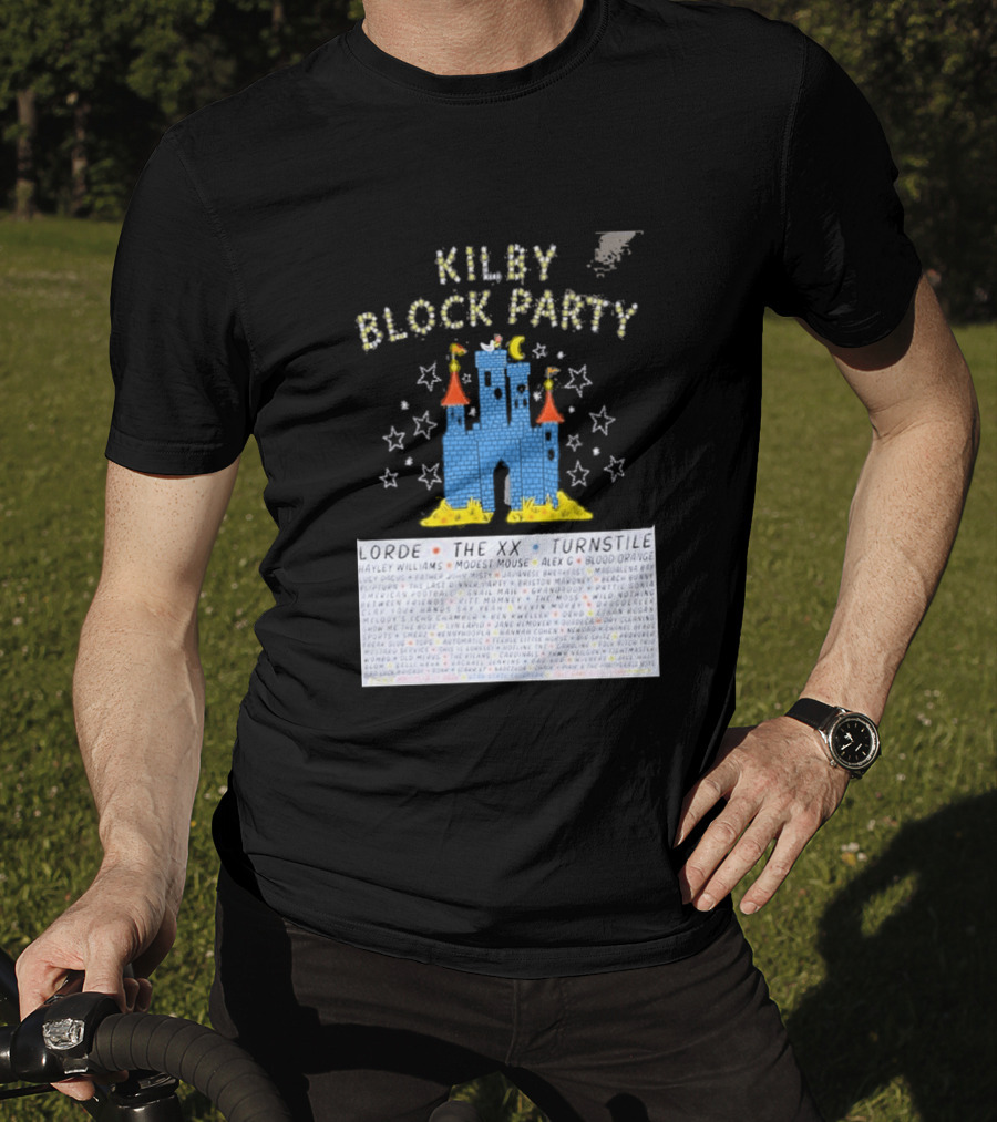 Kilby Block Party Salt Lake City May 17 2026 The XX Turnstile Alex G Blood Orange Stars Castle T-Shirt