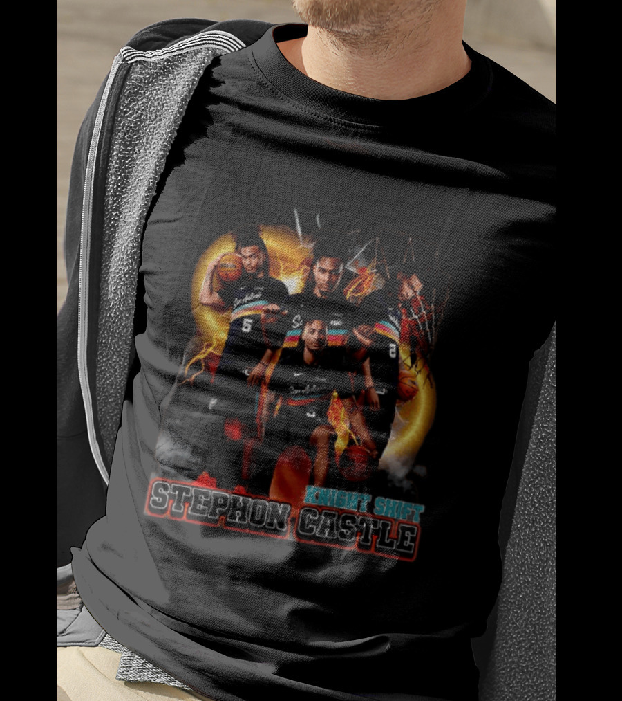 Knight Shift Stephon Castle San Antonio Spurs Basketball Star T-Shirt
