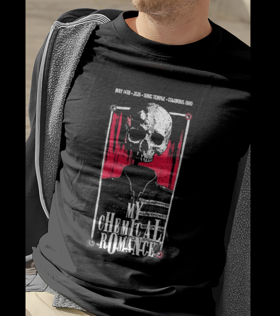 My Chemical Romance Skull May 14 2026 Columbus OH T-Shirt
