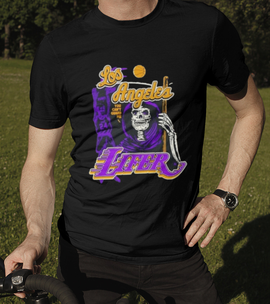 Los Angeles Lakers Lifer You Can't Guard Me Skeleton Basketball T-Shirt