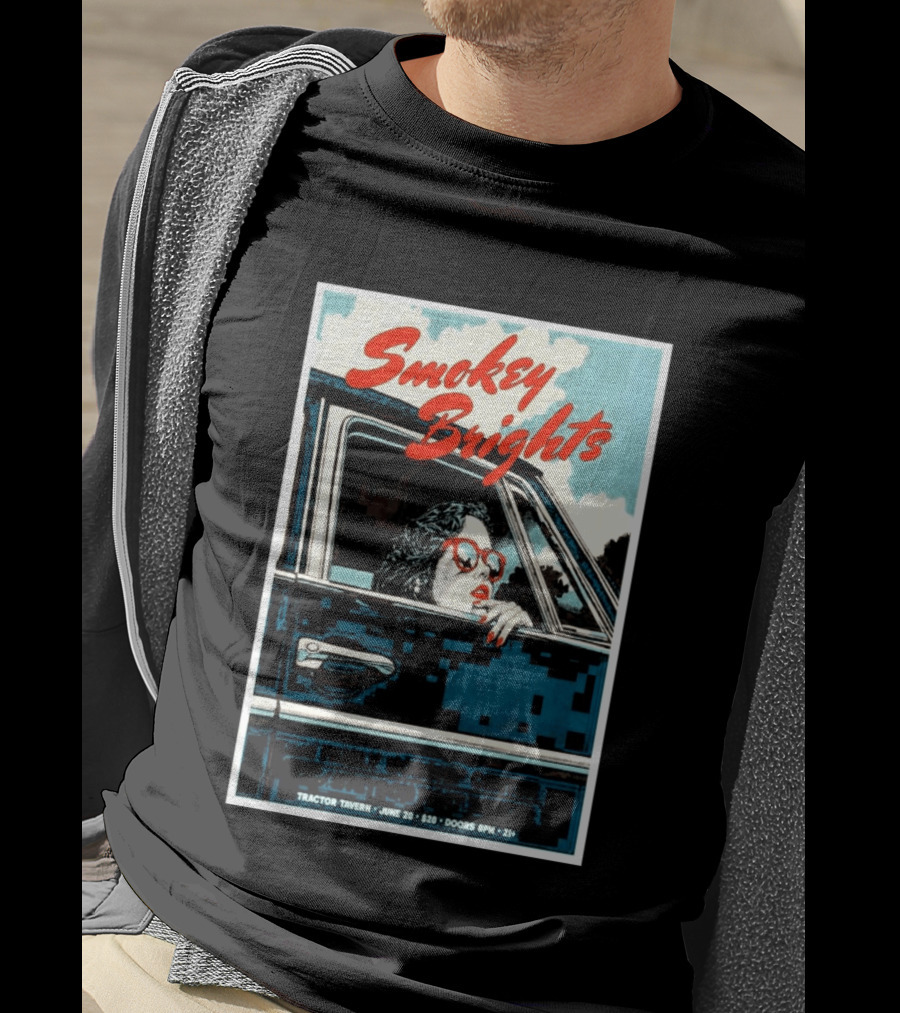 Smokey Brights Concert Tractor Tavern June 20 Seattle Event T-Shirt