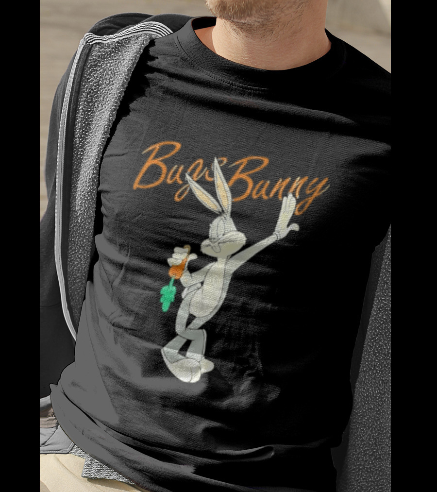 Looney Tunes Bugs Bunny Carrot Character Retro Animation T-Shirt