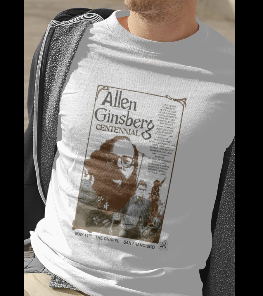 Allen Ginsberg Centennial May 11 2026 The Chapel San Francisco Event T-Shirt
