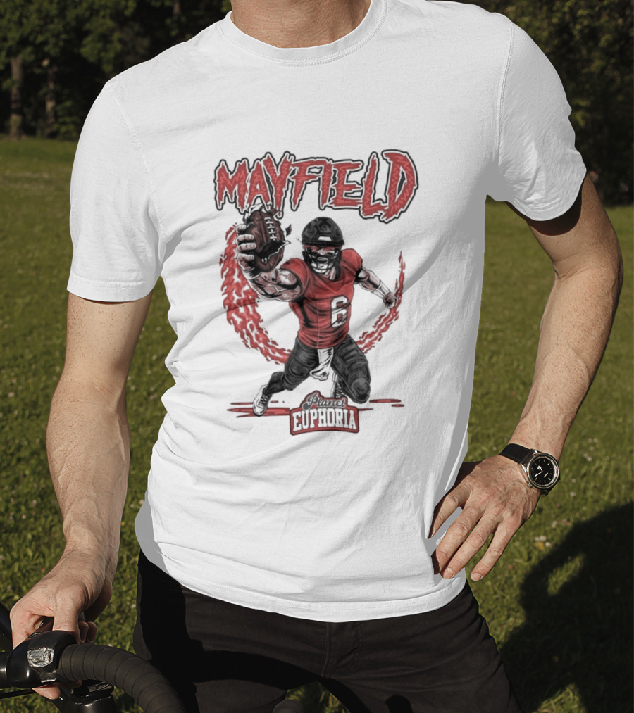 Mayfield Oklahoma Fire Cannon Football T-Shirt