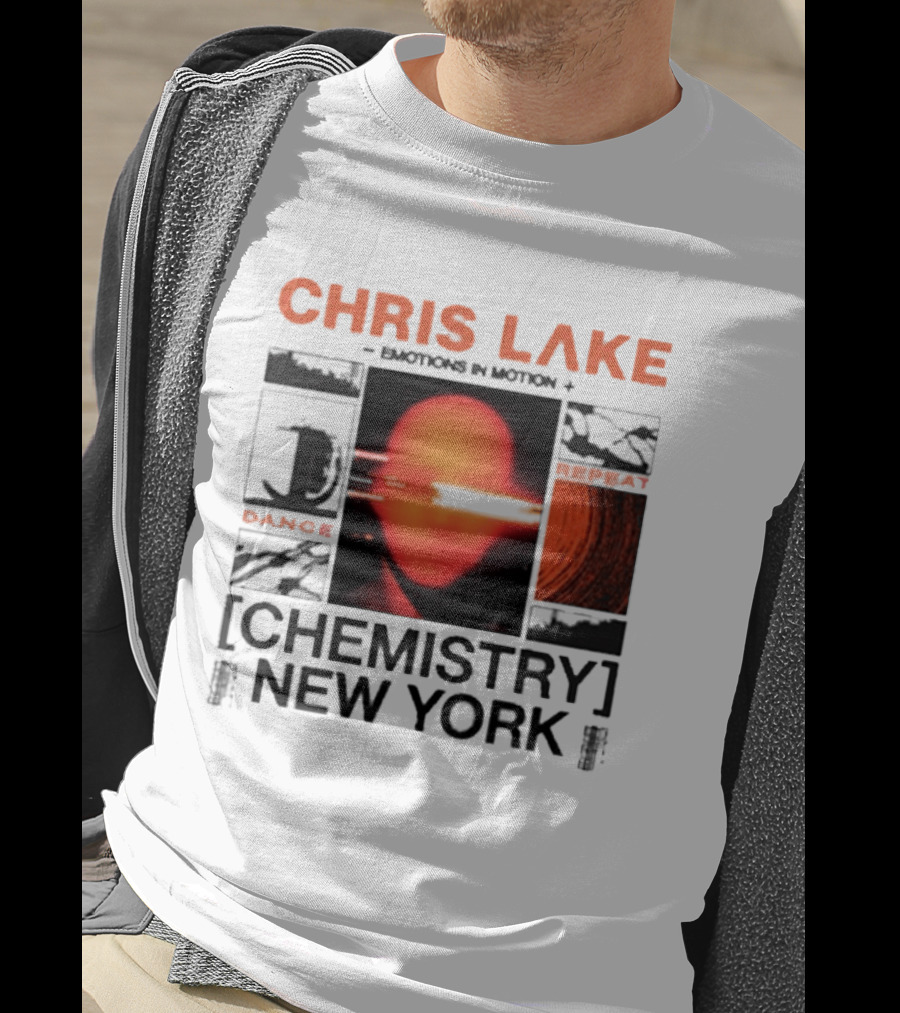 CHRIS LAKE Emotions In Motion Chemistry Dance New York T-Shirt
