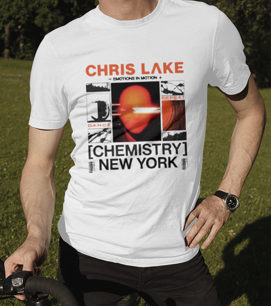 CHRIS LAKE Emotions In Motion Chemistry Dance New York T-Shirt
