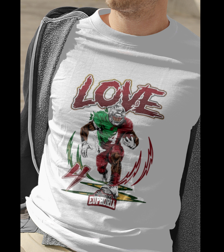Jeremiyah Love Euphoria 4 Football T-Shirt