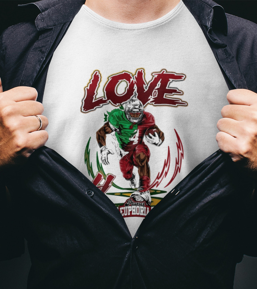 Jeremiyah Love Euphoria 4 Football T-Shirt
