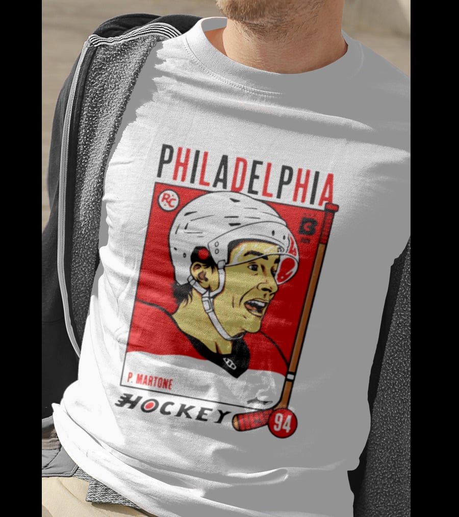 Philadelphia Flyers P Martone 94 Hockey Player T-Shirt
