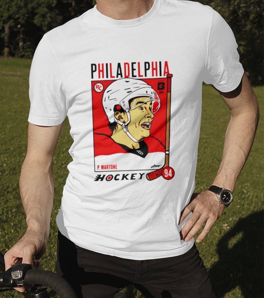 Philadelphia Flyers P Martone 94 Hockey Player T-Shirt