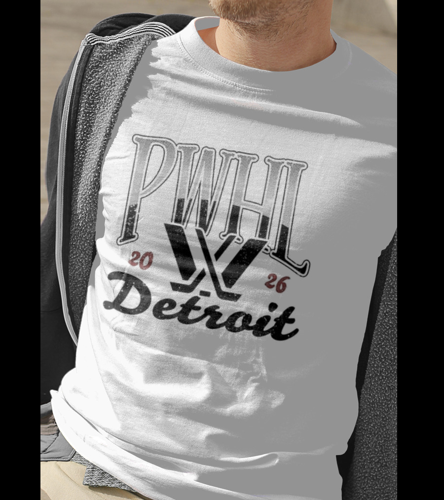 PWHL Detroit Hockey Est 2026 Stadium T-Shirt