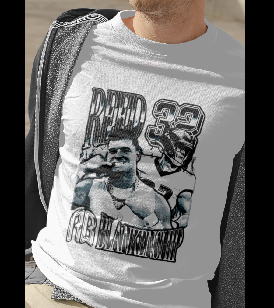 Reed Blankenship 32 Eagles Player Collage T-Shirt