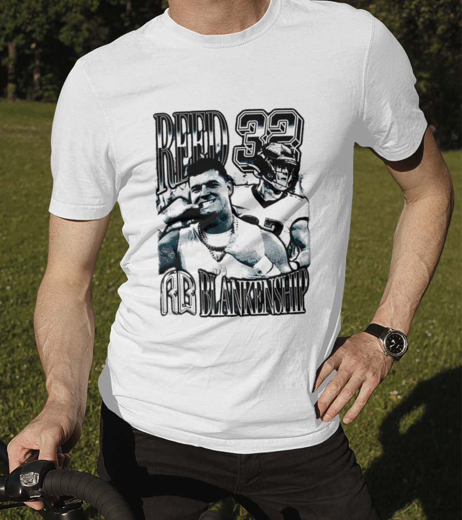 Reed Blankenship 32 Eagles Player Collage T-Shirt