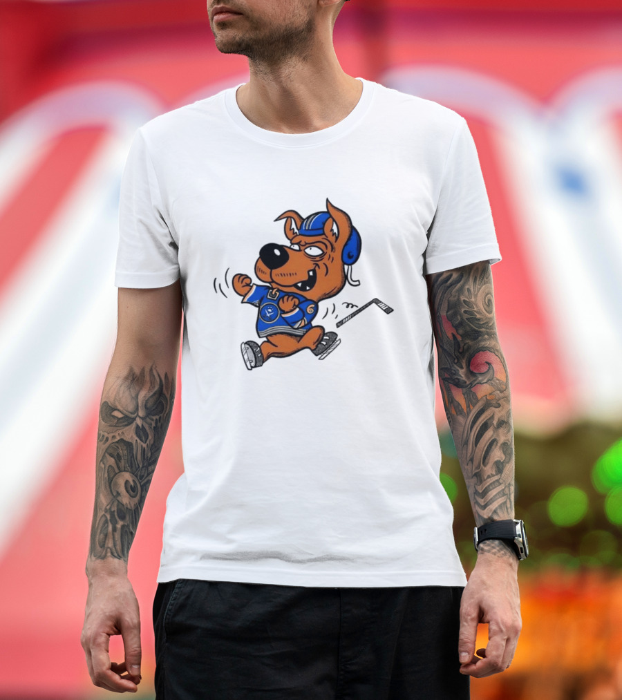 Scrappy Doo Buffalo Sabres Hockey Cartoon T-Shirt