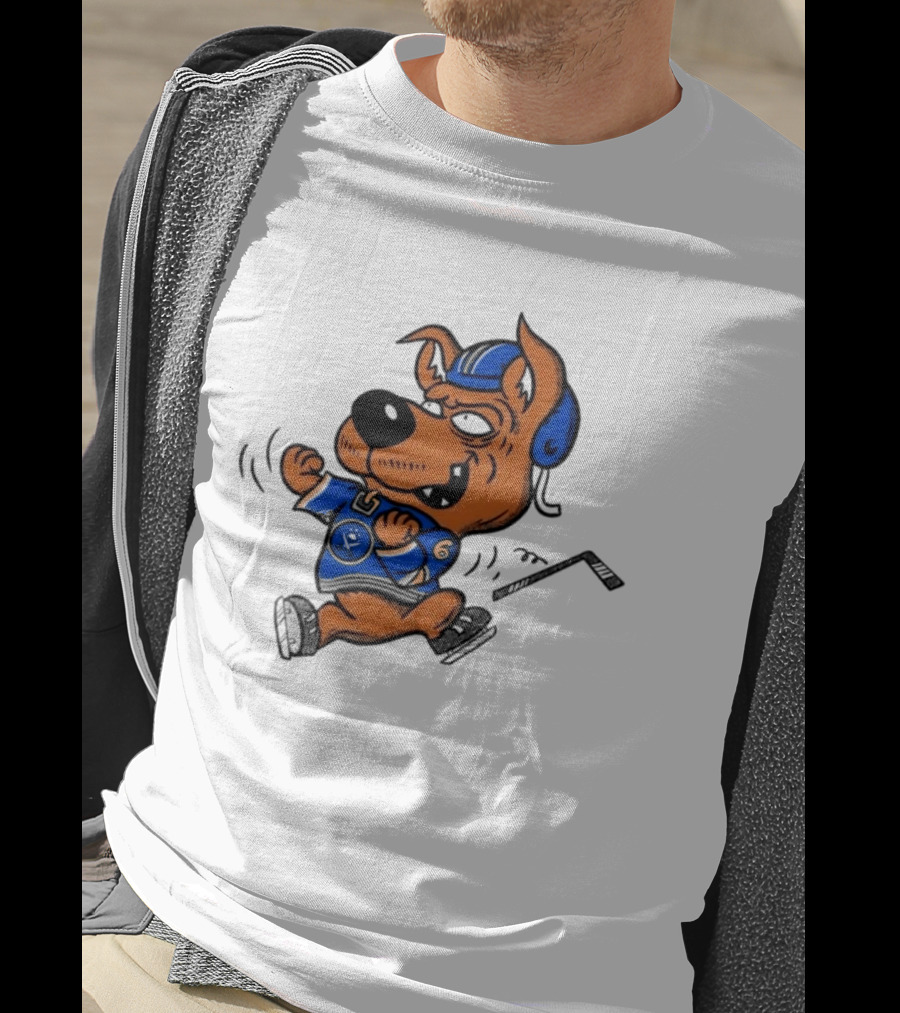 Scrappy Doo Buffalo Sabres Hockey Cartoon T-Shirt