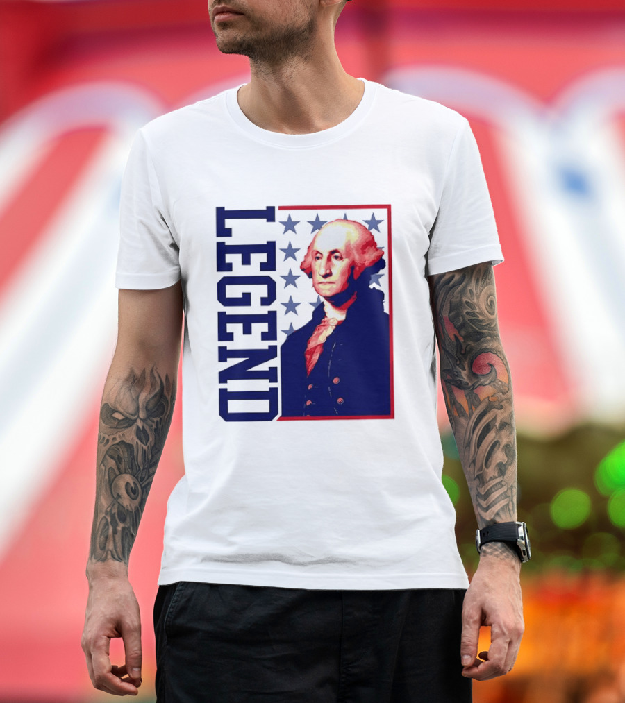 Legend George Washington 250th Anniversary America Freedom T-Shirt