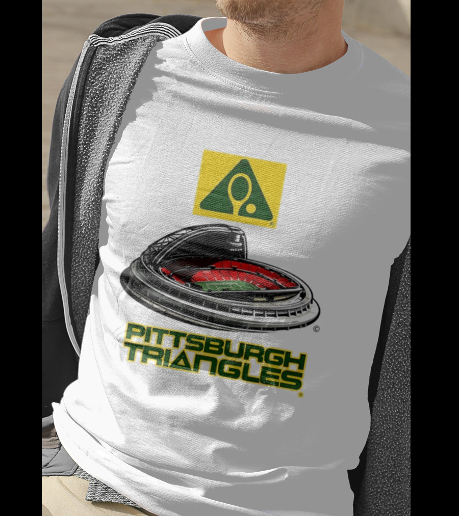 Pittsburgh Triangles Civic Arena Tennis Logo Roof Open T-Shirt