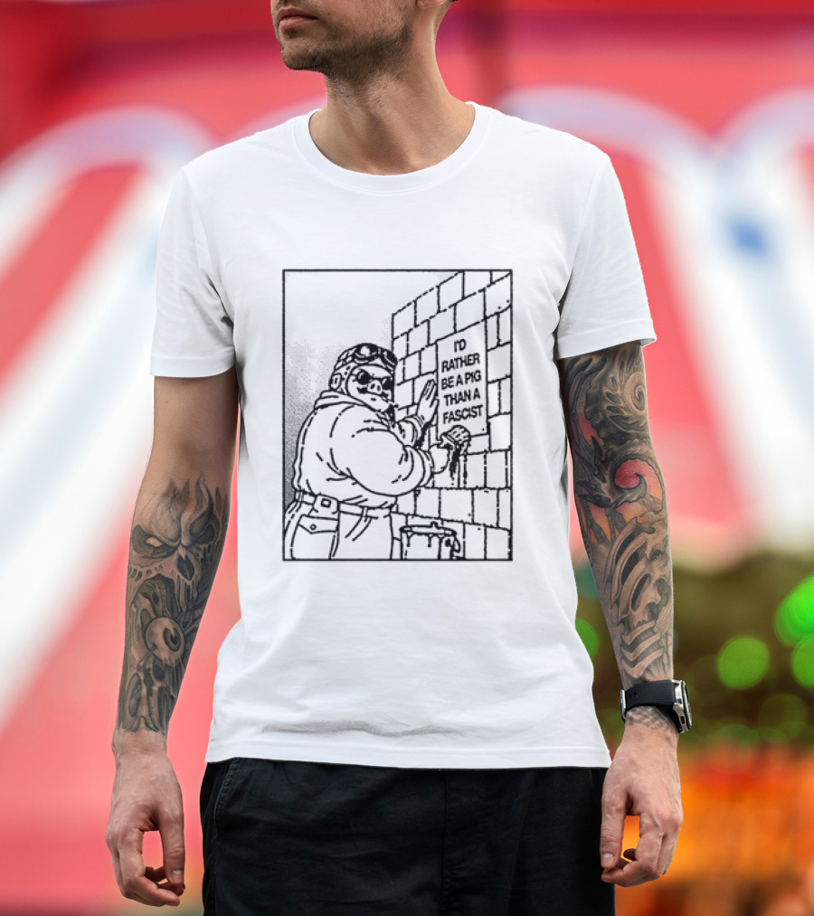 Porco Rosso I'd Rather Be A Pig Than A Fascist T-Shirt