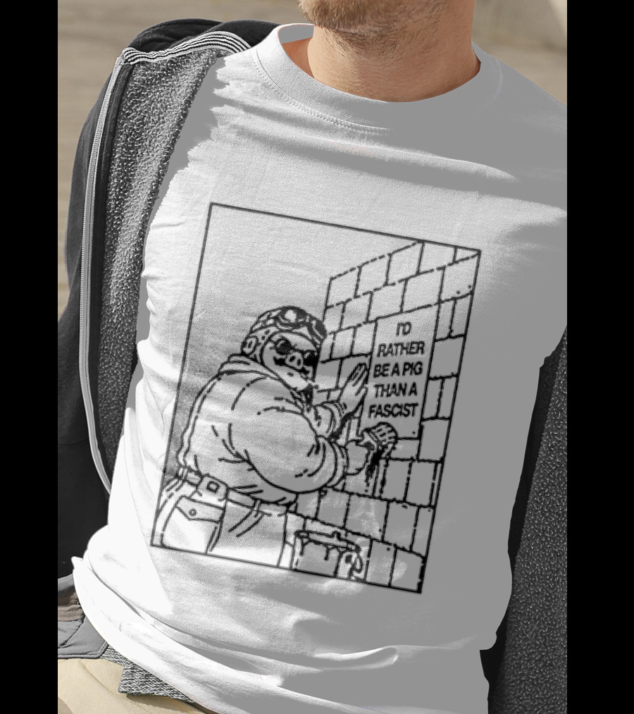 Porco Rosso I'd Rather Be A Pig Than A Fascist T-Shirt